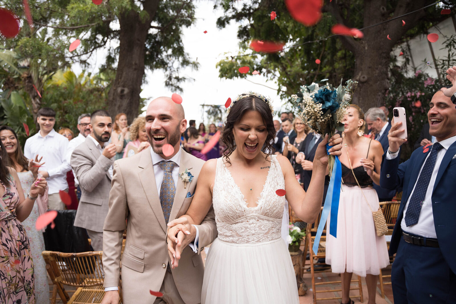 Decoraciones de boda listas para el gran día