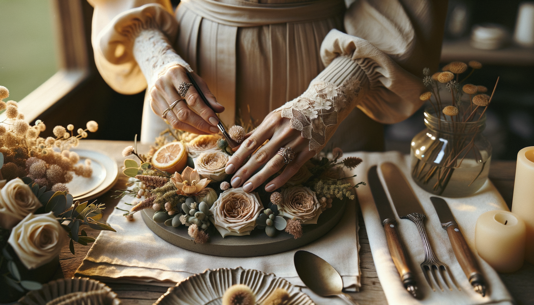 mesa de degustación de catering de boda