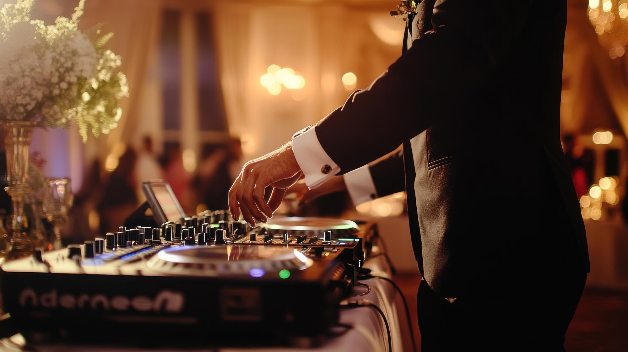 DJ tocando en una boda