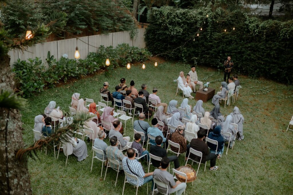 Celebración de boda tradicional