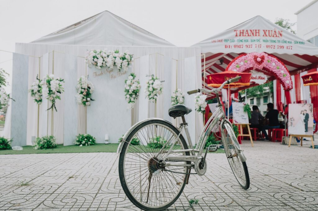 Rincón temático en una boda