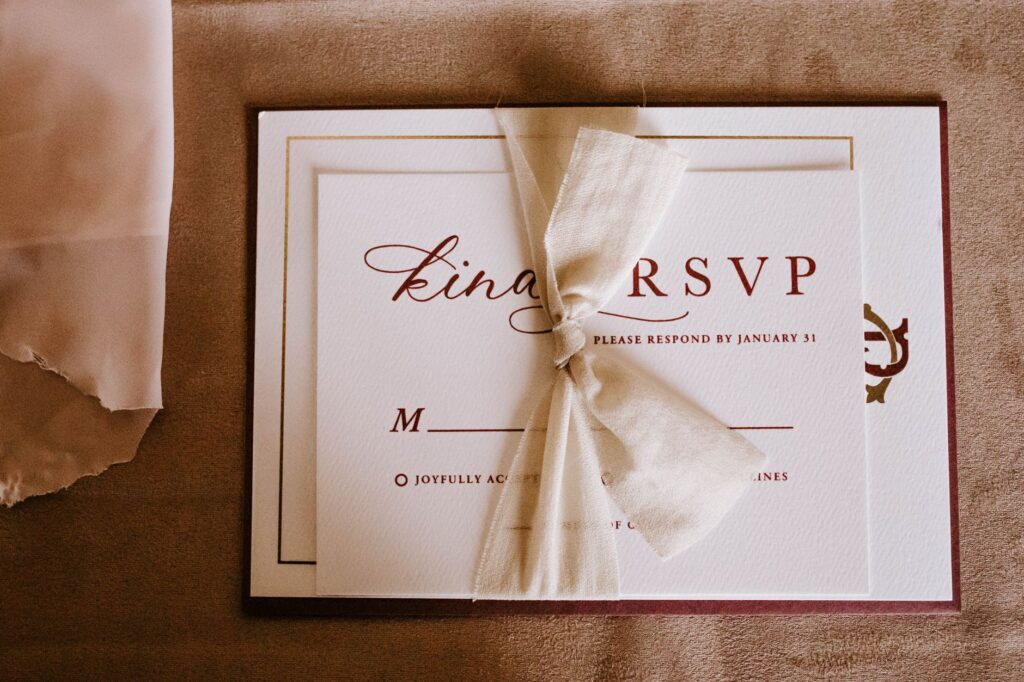 Ejemplo de invitación de boda sin niños